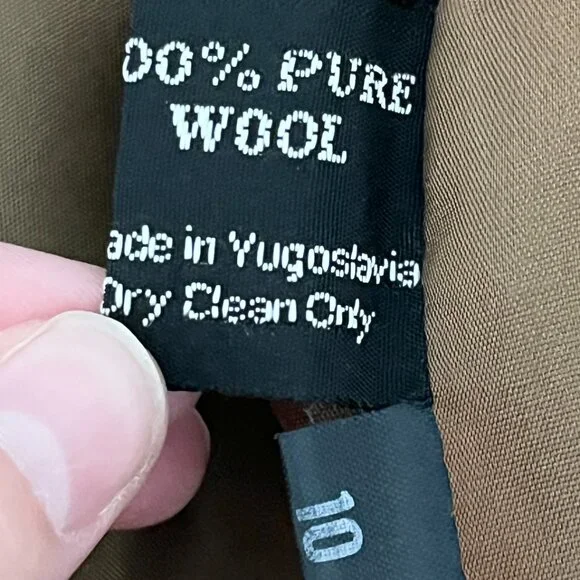 Giorgio Sant Angelo Womens VTG Wool Houndstooth Blazer 10 Academia Oversized - Picture 7 of 11